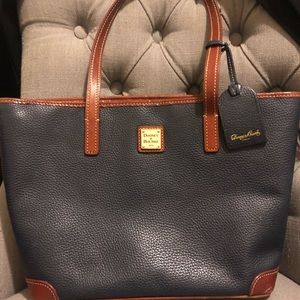 Dooney & Bourke blue saffiano tote